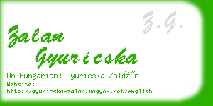 zalan gyuricska business card